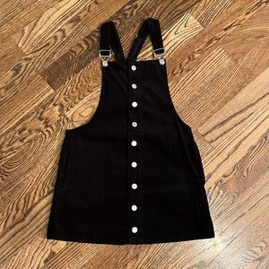 Forever 21 Corduroy Overalls Dress
